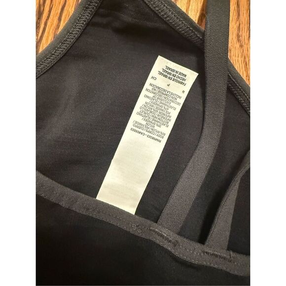 Nike Black Dri-Fit Unlined Unpadded V-Neck Seamless Strappy Sports Bra Small - Picture 4 of 4